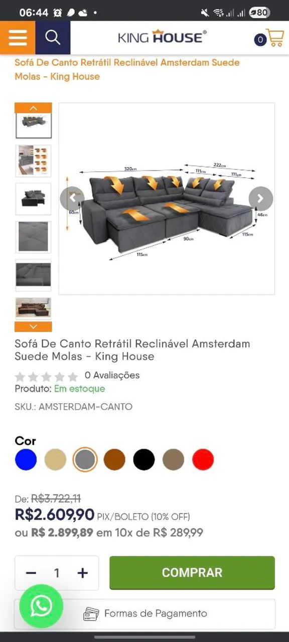 Sofa de canto Retrátil e Reclinável  - Foto 3