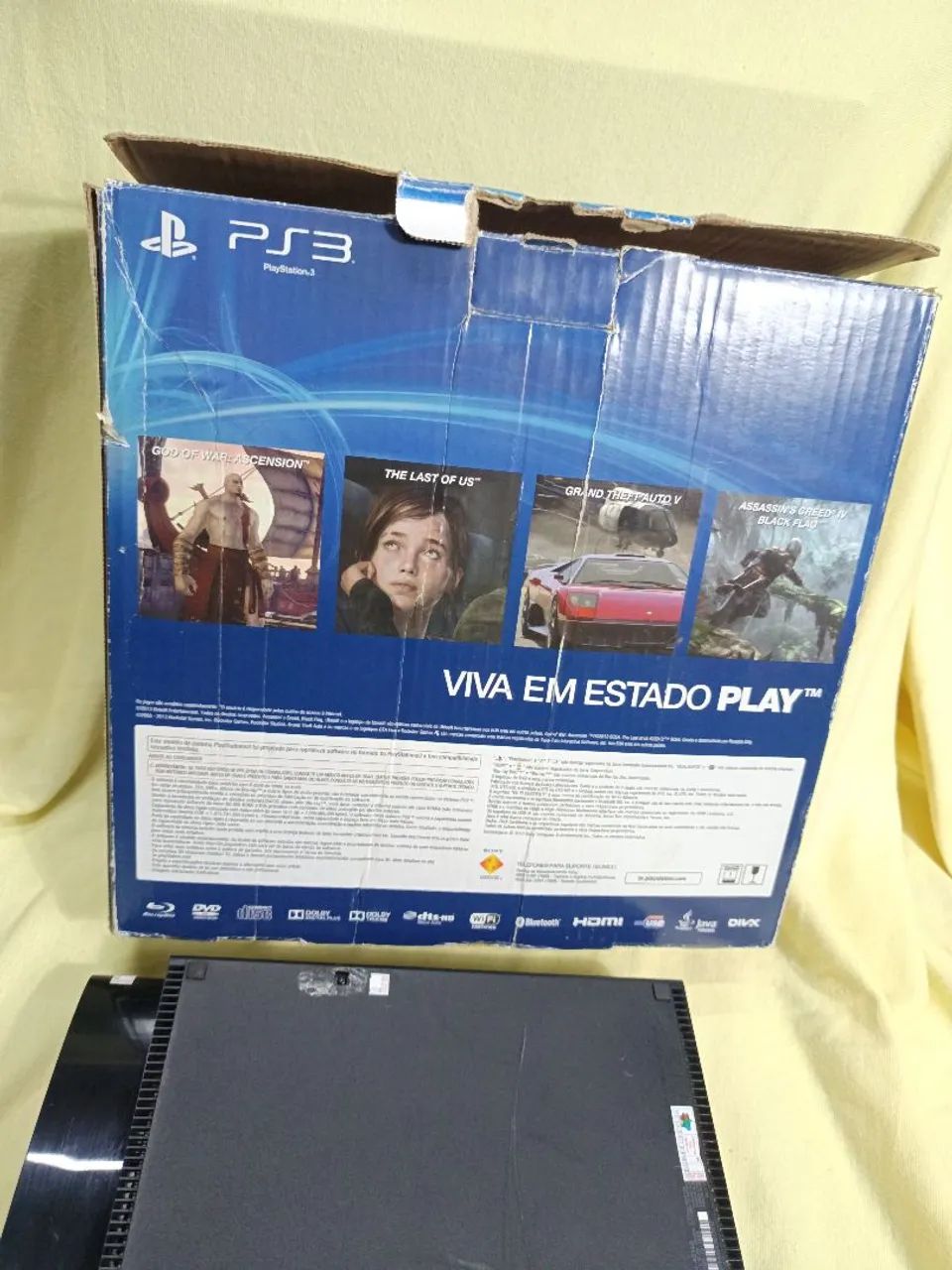 Playstation 3 super slim com defeito + caixa. - Foto 5