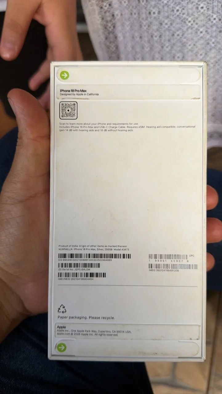 iphone 18 pro max 256 prata  - Foto 2
