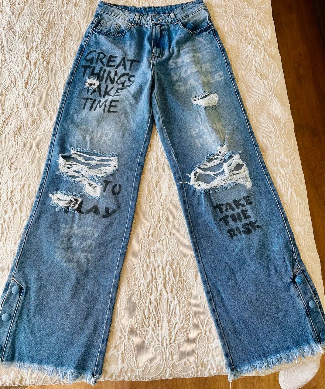 Calça jeans wide leg sawary  - Foto 2