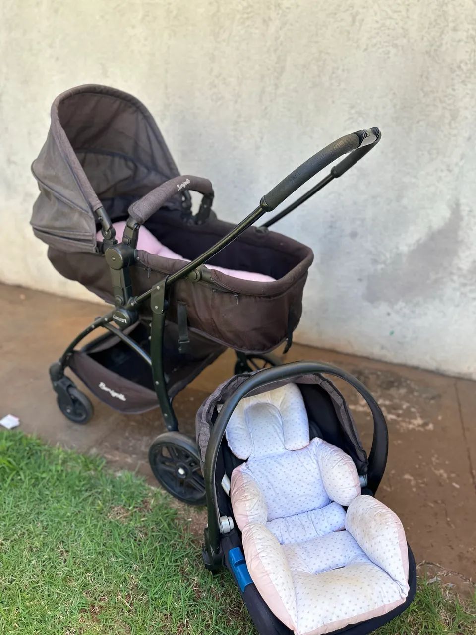 Carrinho Moisés  com bebê conforto  - Foto 2