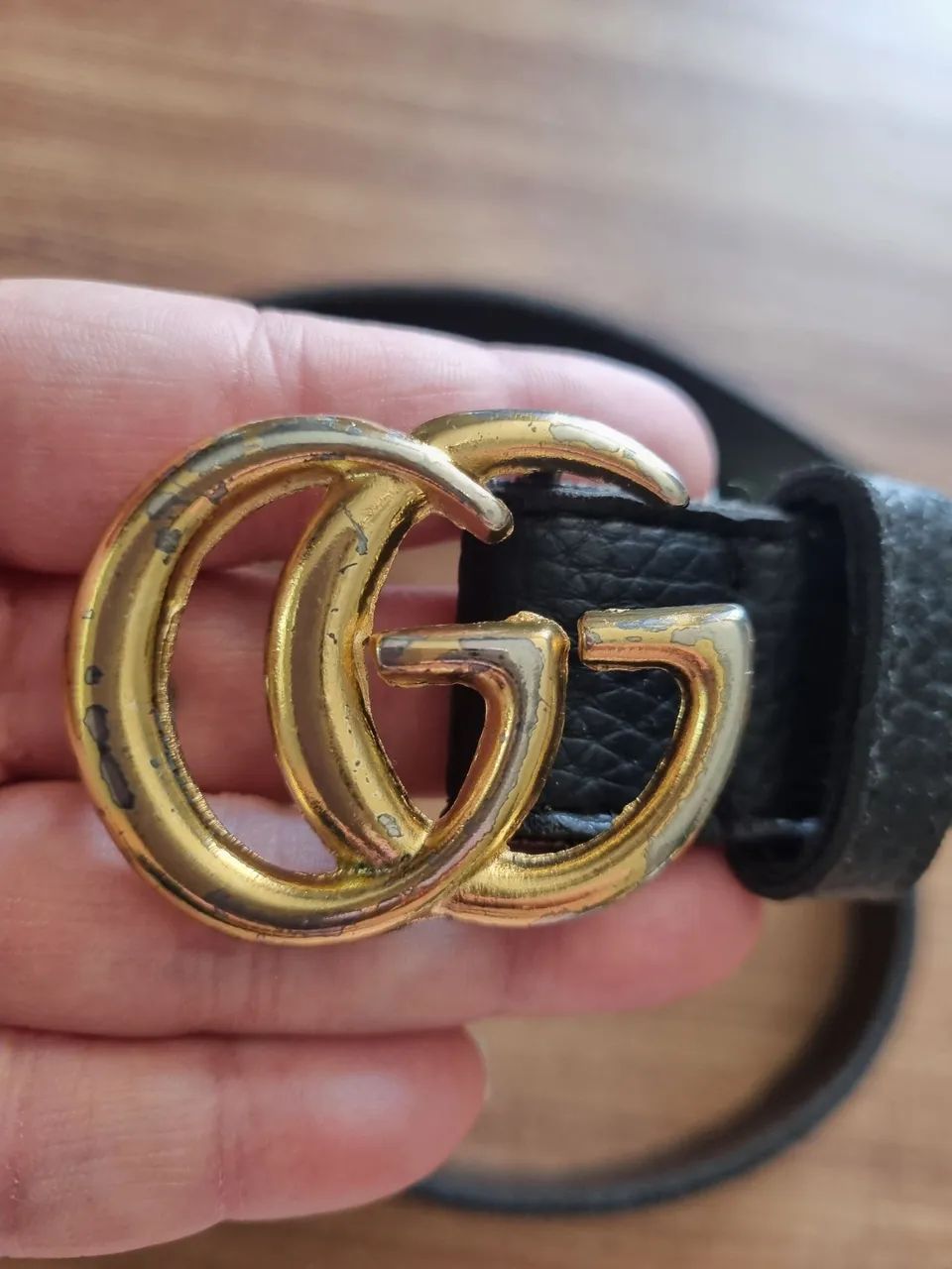 Cinto feminino preto e dourado  - Foto 2