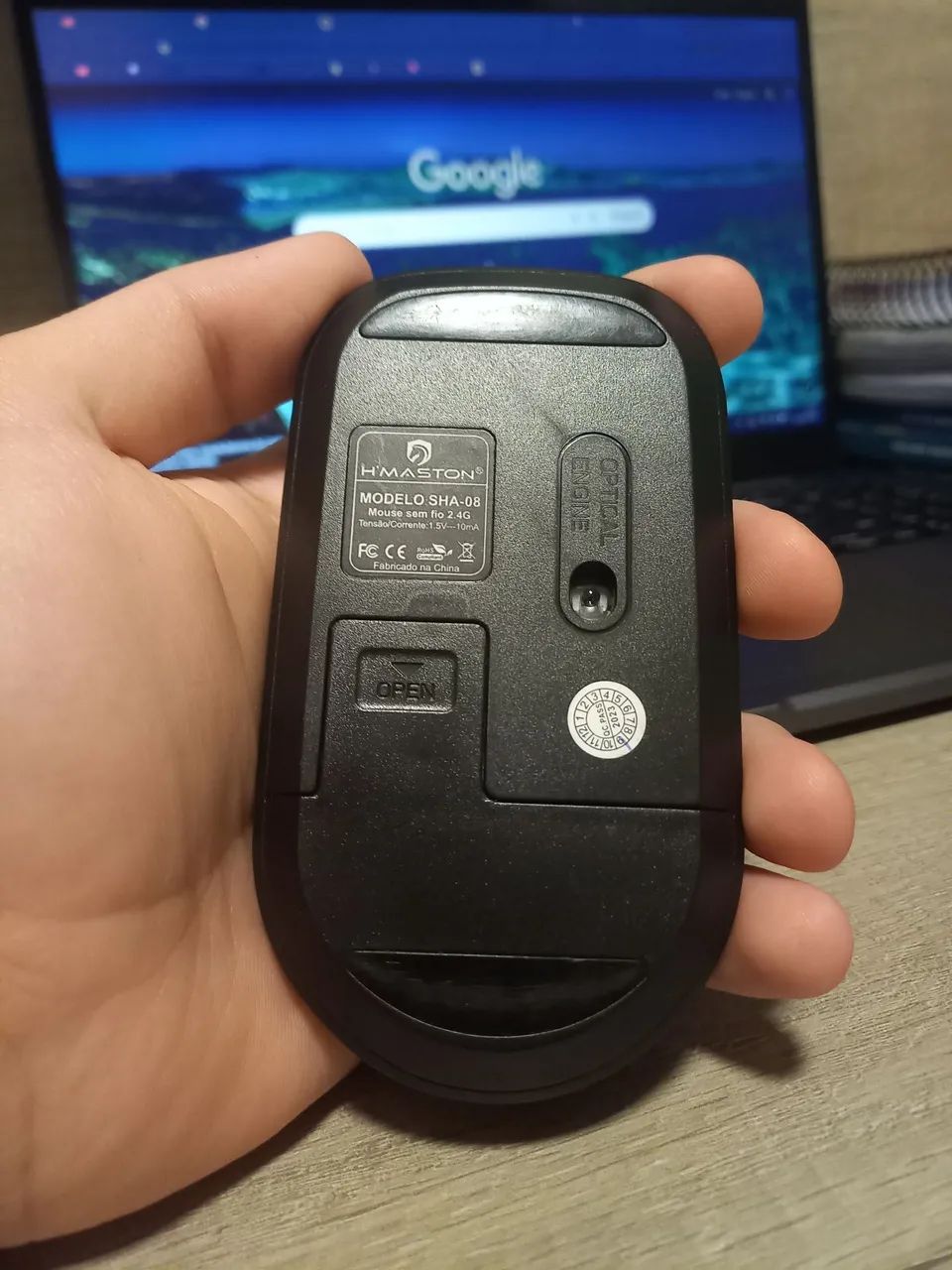 Mouse Sem Fio H'Maston SHA-08 2.4GHz - Foto 3