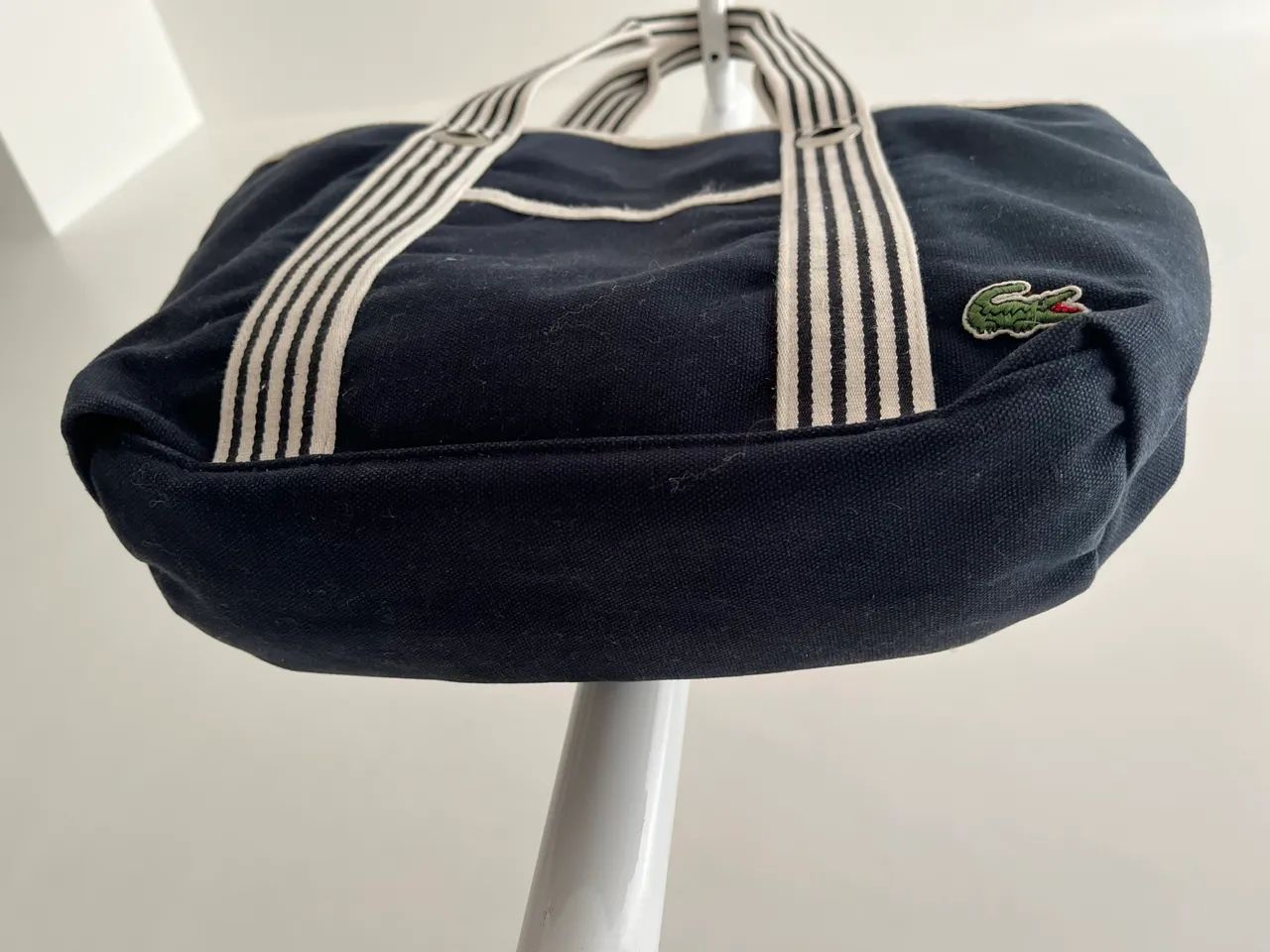 Bolsa tecido preta Lacoste  - Foto 3