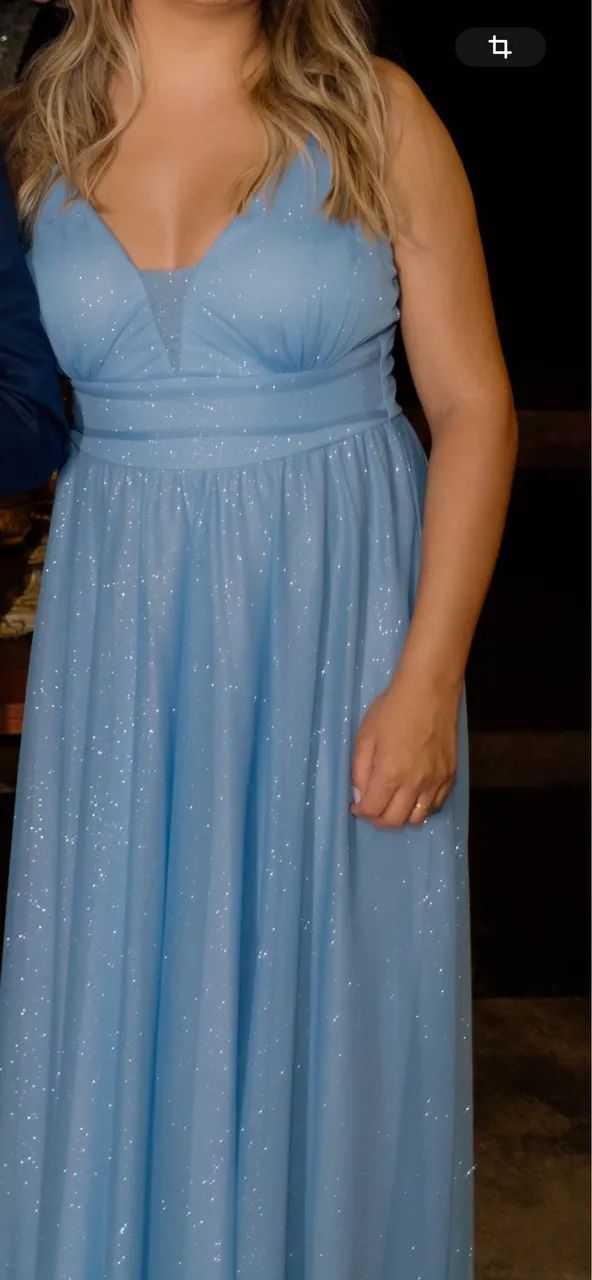 Vestido  Festa Azul - Foto 3
