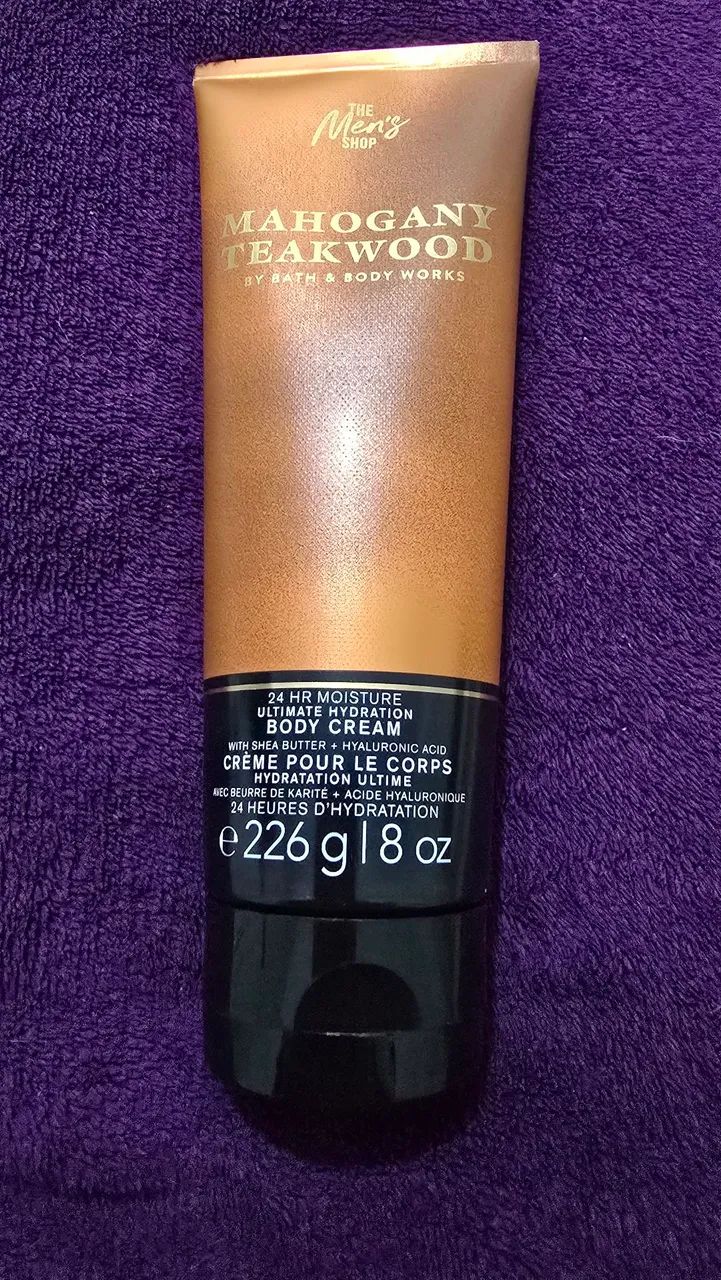 Creme Corporal Bath e Body workshop Mahogany Teakwood (masculino) - Foto 2