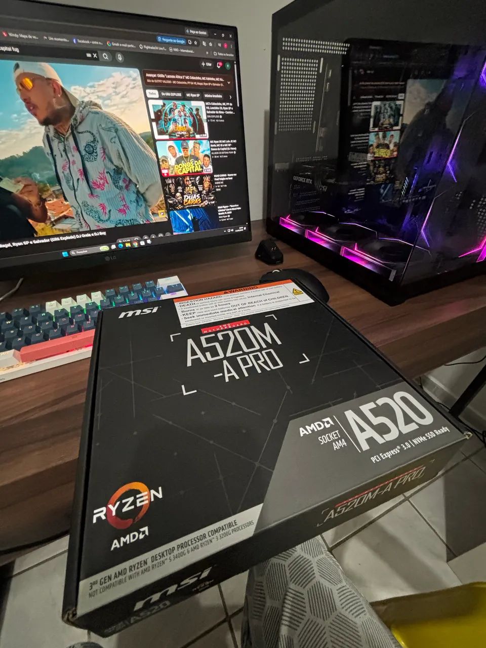A520M MSI A PRO (não dá vídeo) - Foto 5
