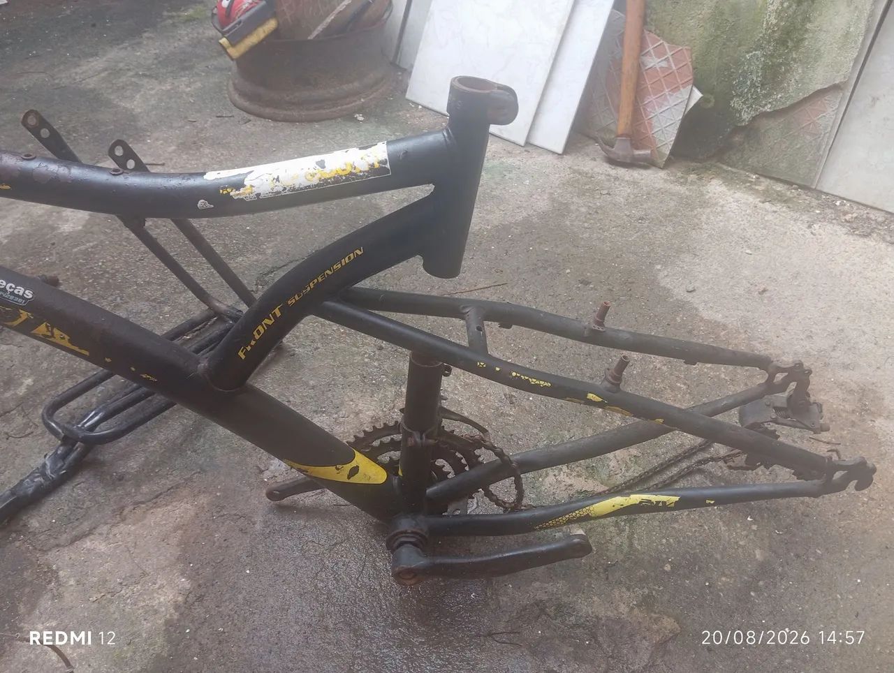 Quadro de bicicleta caloi - Foto 3
