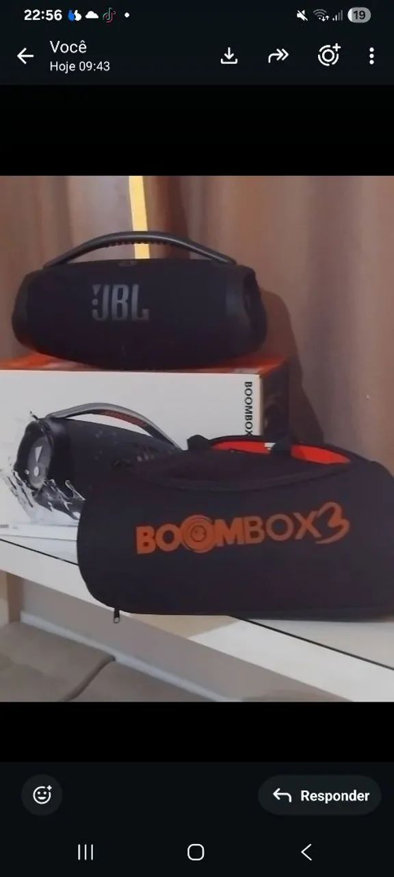 Bombox  3 ,com a bolsa