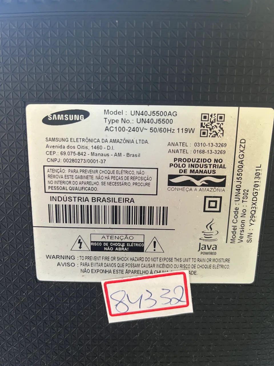 Smart TV Sansung UN40J5500AG - Com defeito - Foto 5