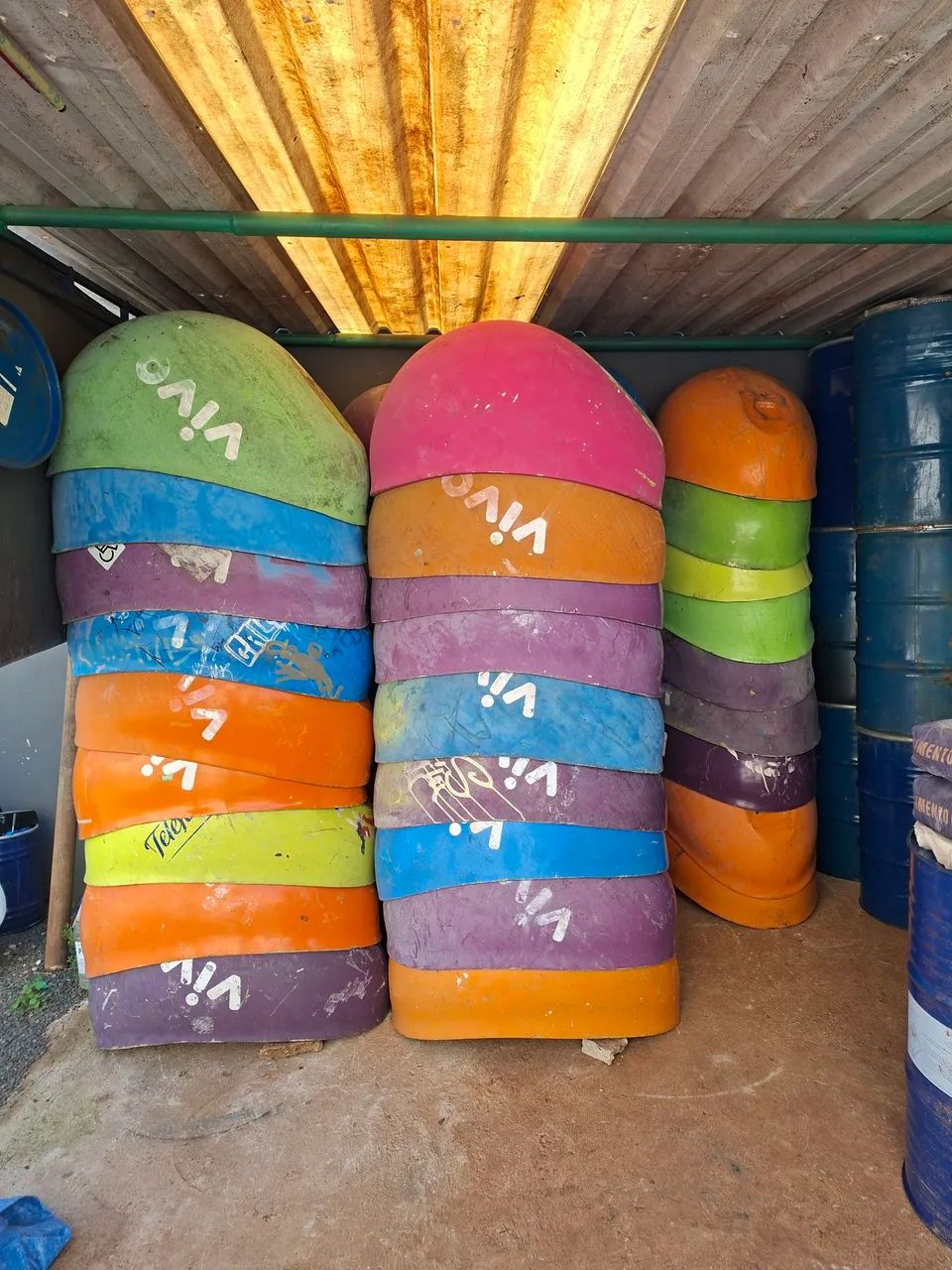 Cúpulas de fibra diversas aplicações. 
