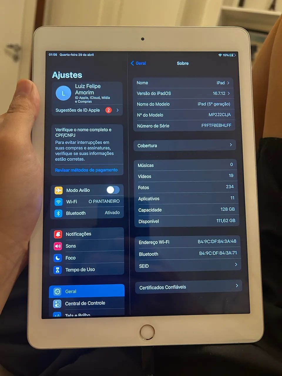 Ipad 5 geração 128 gb - Foto 4