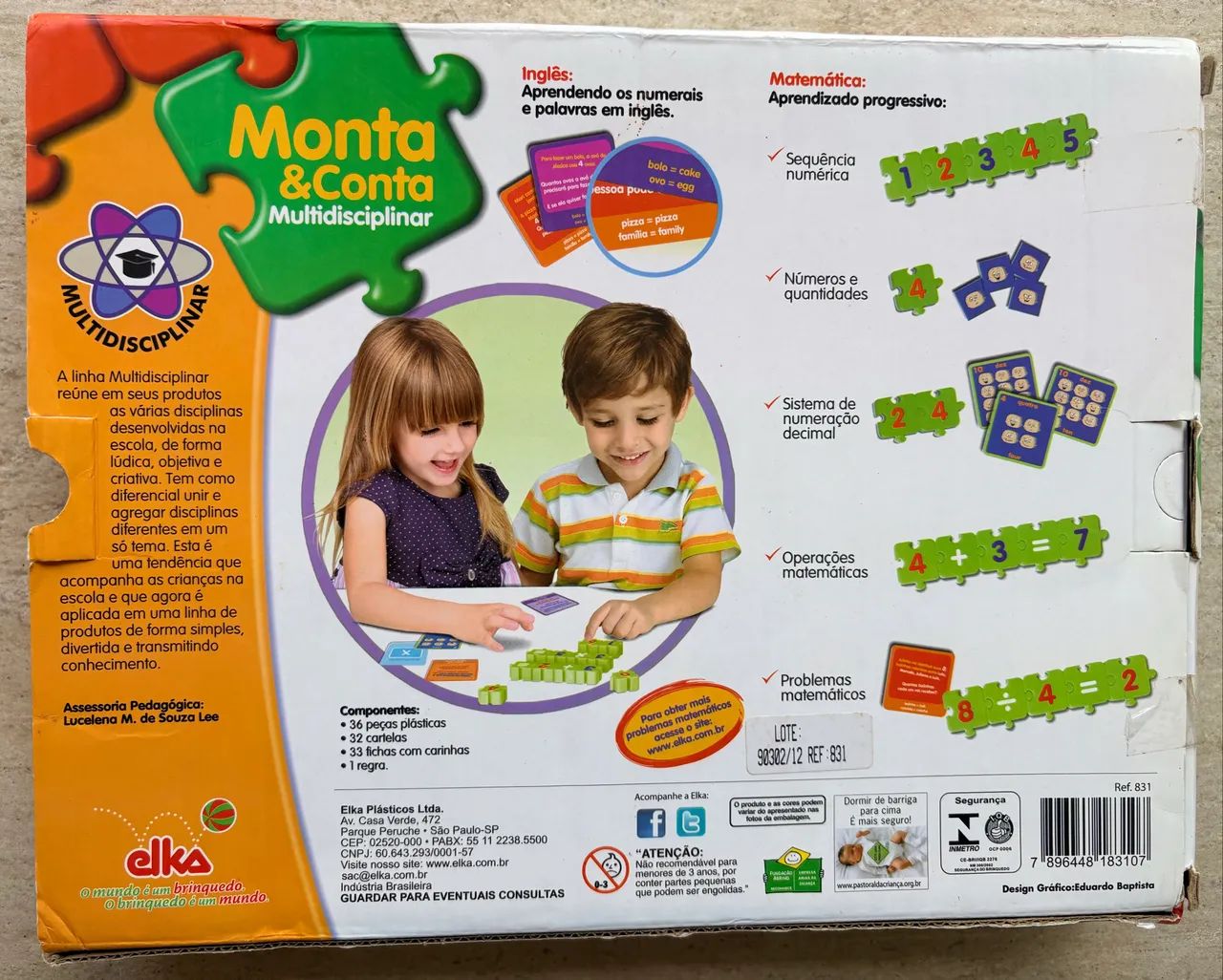 Jogo Monta & Conta - Elka - Foto 3