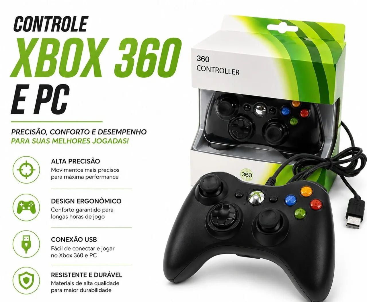 Controle Para Xbox 360 / PC (Novo)