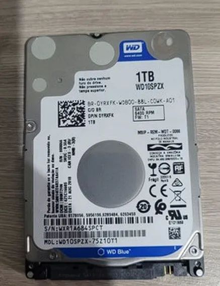 HD Notebook 2.5 WD BLUE 1TB