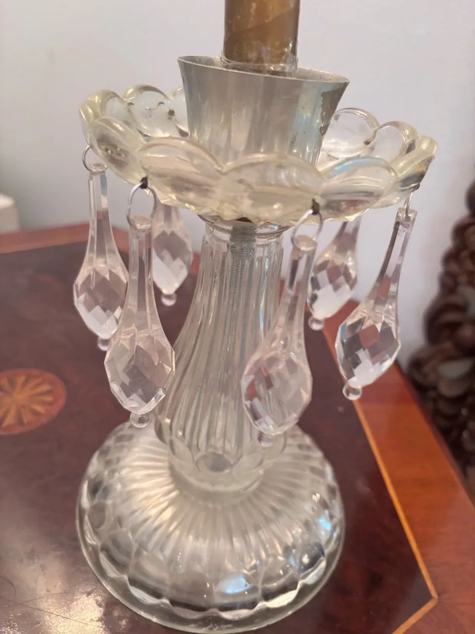 Candelabro com pingentes 