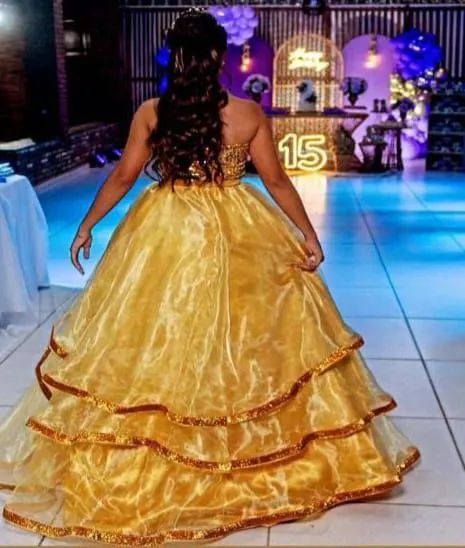 Vestido de 15 anos deslumbrante , usado apenas uma vez