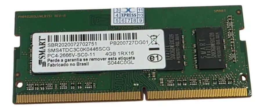 Memória Ram Smart 4gb Ddr4 Notebook 