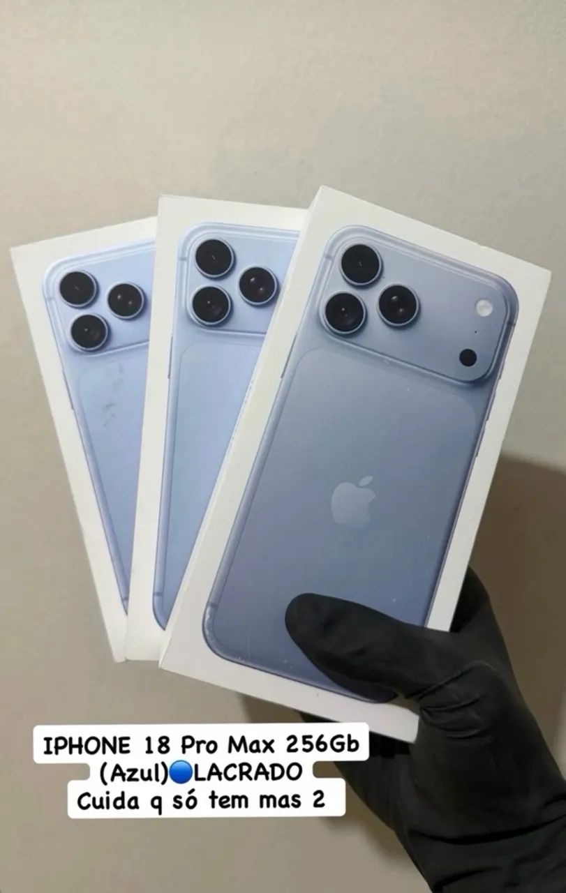 iPhone 18 pro max 256gb  azul - Foto 3
