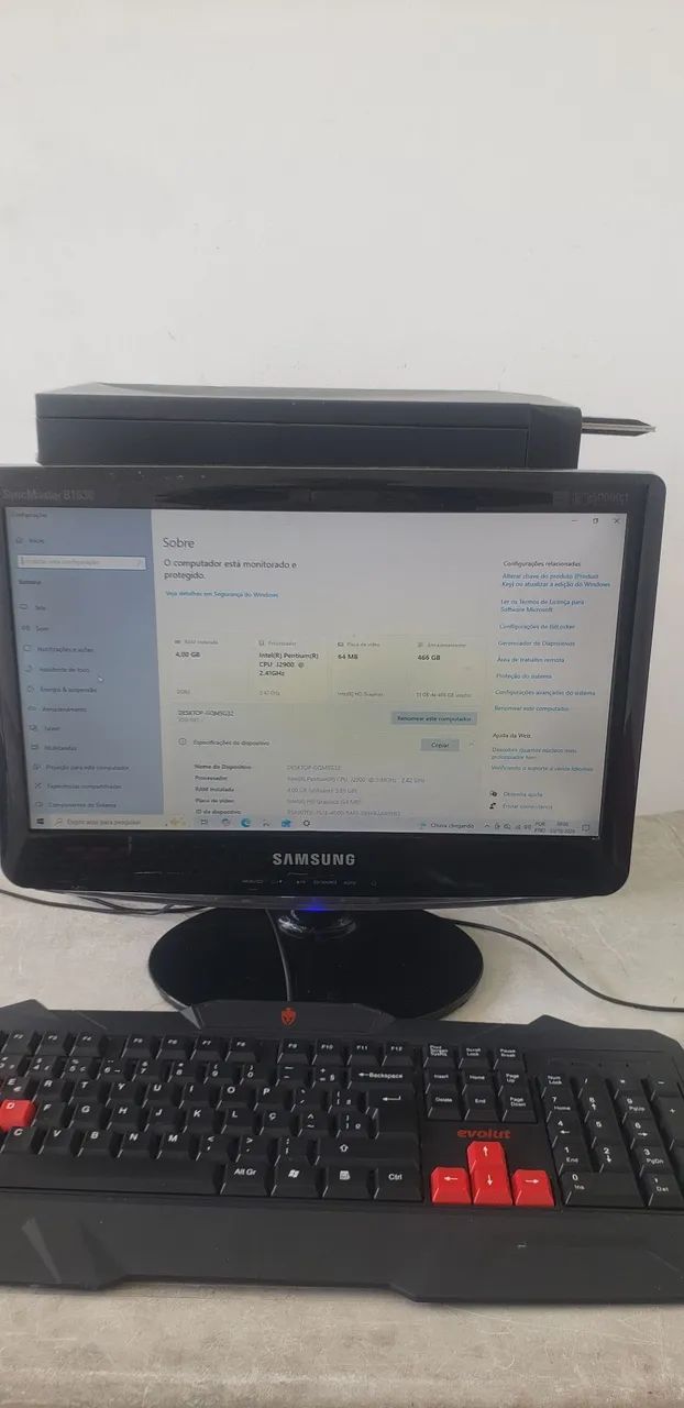Vendo computador completo funcionando perfeitamente. 