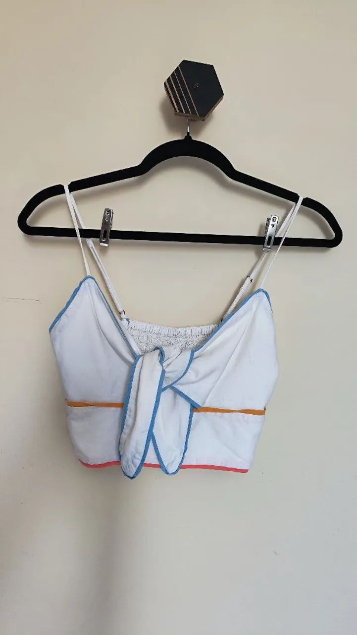 conjunto dress to saia midi e cropped branco p - Foto 5