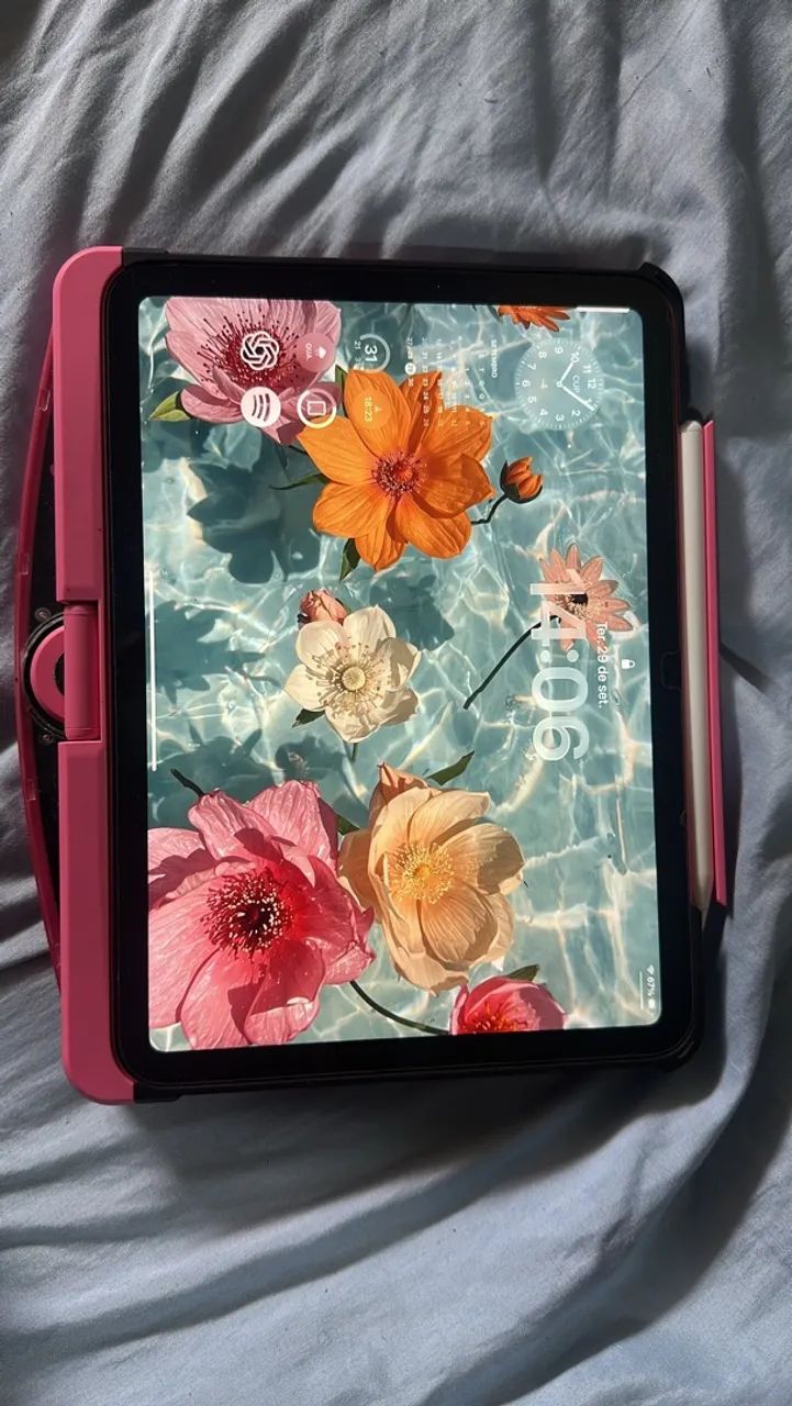 iPad 11 rosa 128gb + caneta Apple + capinha com teclado com luz  - Foto 2
