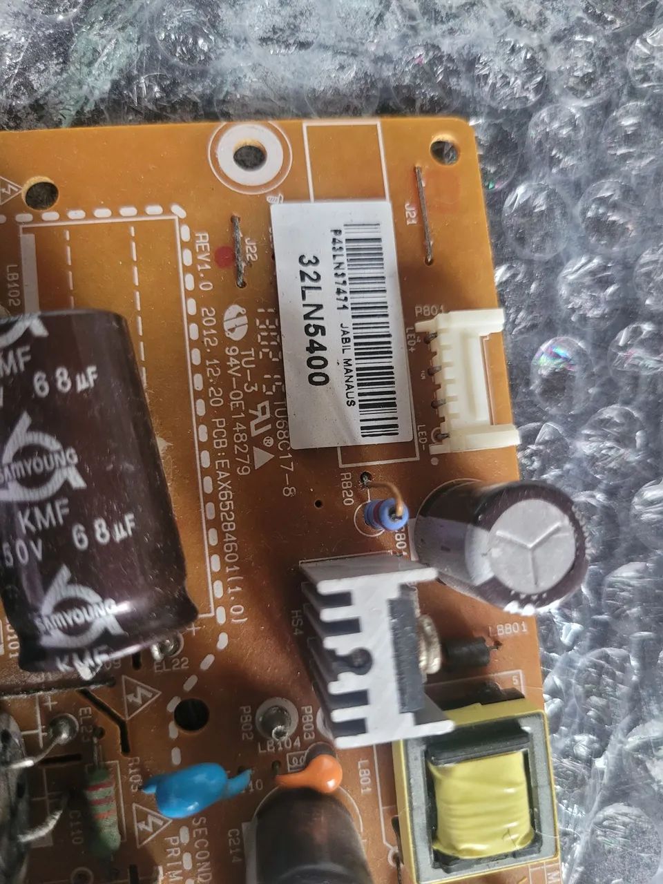 Placa fonte 32ln5400 eax65284501 funcionando perfeitamente  - Foto 3