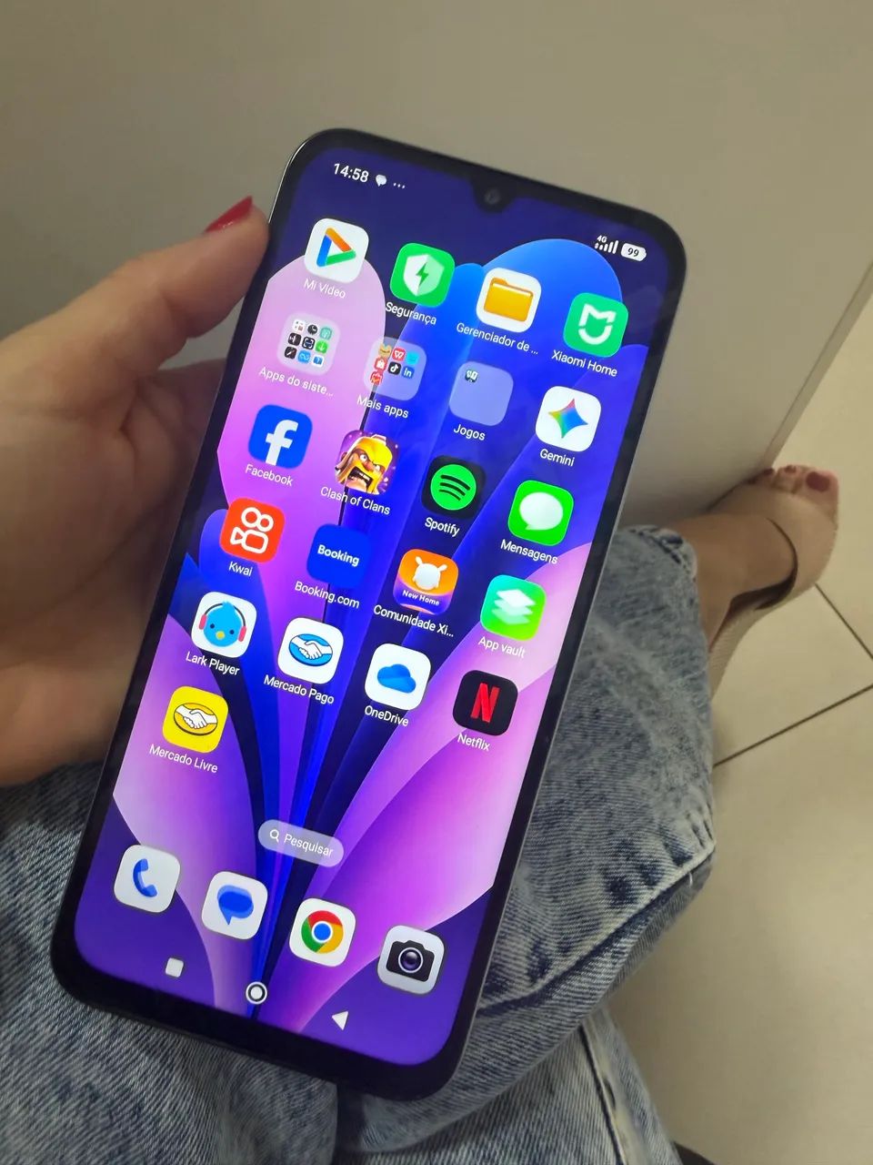 Celular Redmi 15C de 256gb 8 Ram funcionando tudo perfeitamente sem marcas de uso  - Foto 2