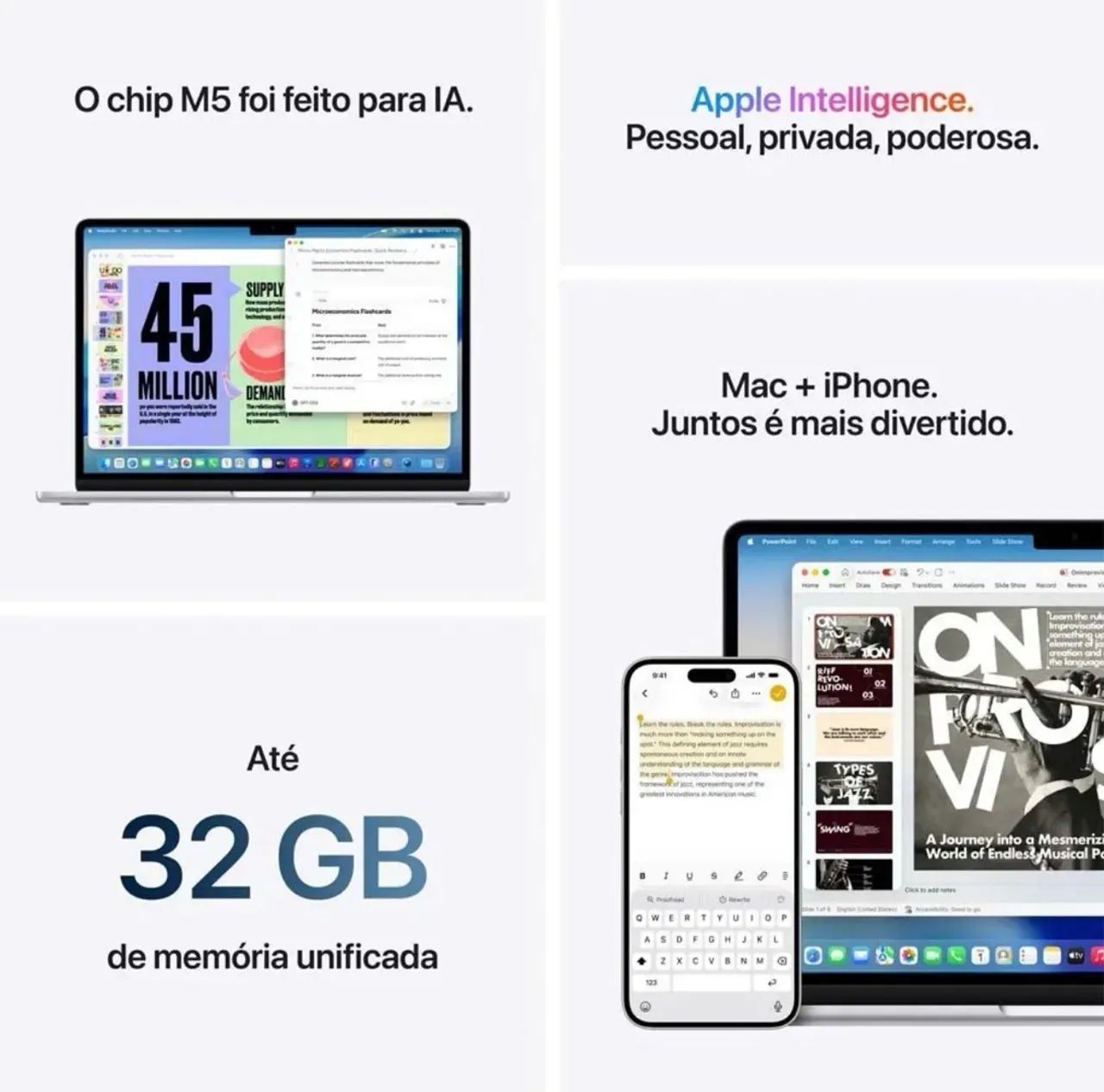 Macbook Air M5 24GB 1TB RAM Tela 15 polegadas - Poucas Semanas de Uso - Foto 5