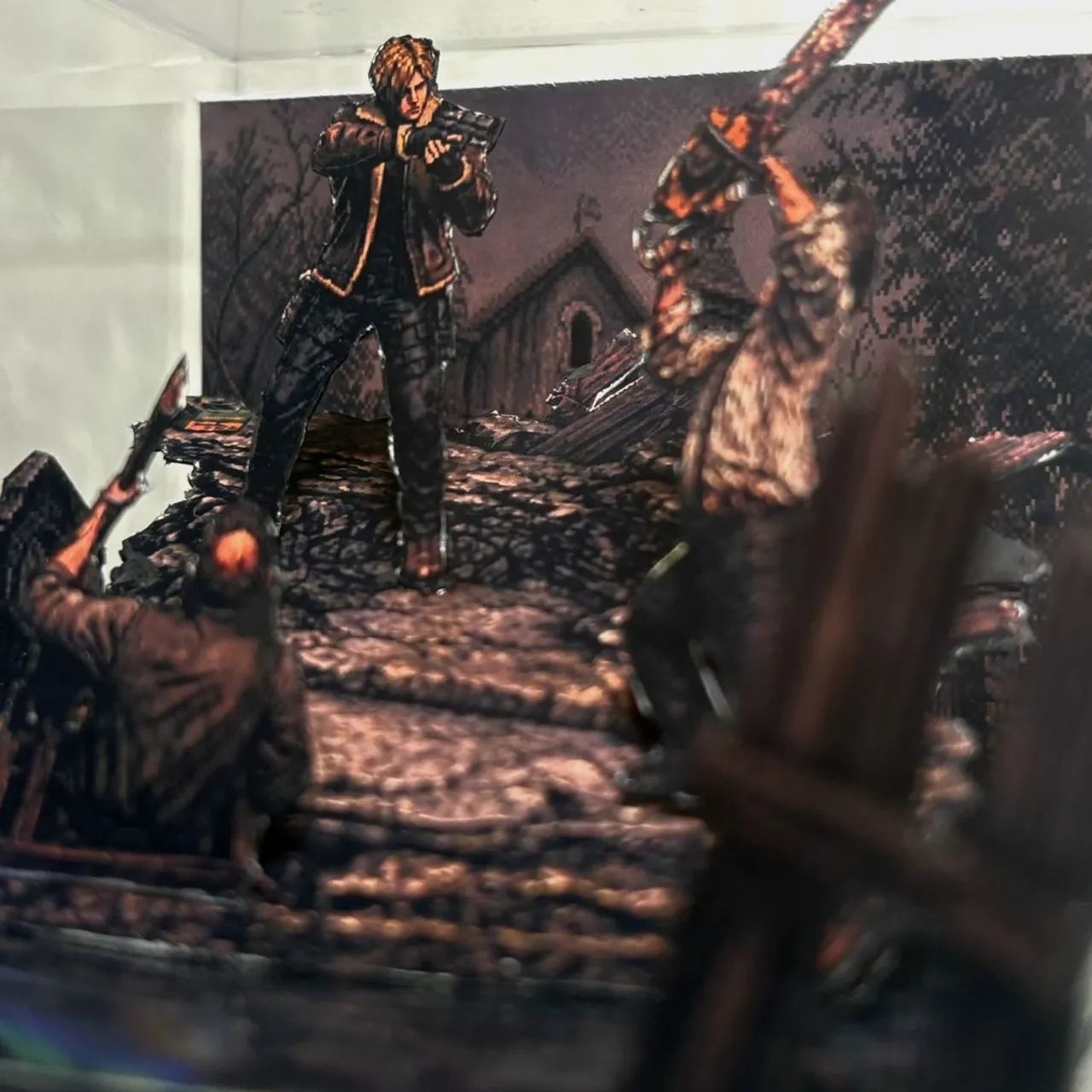 Diorama Resident evil 4 pixel art - Foto 2
