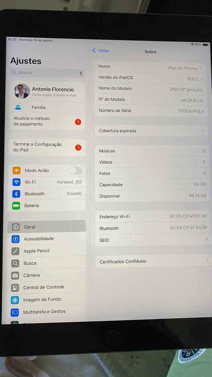 IPAD 9ª GERAÇÃO 64G  - Foto 4