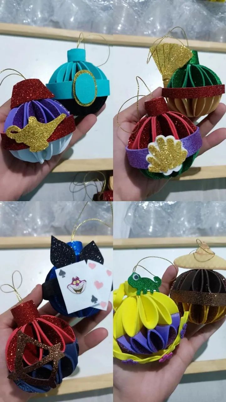 Bolinhas de natal em EVA temáticas da Disney  - Foto 2