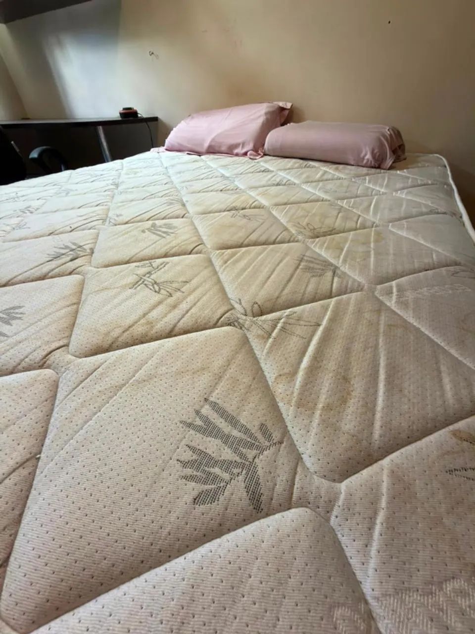 Cama Box Casal Completa (Colchão Alto + Base) - Excelente Estado - Foto 5