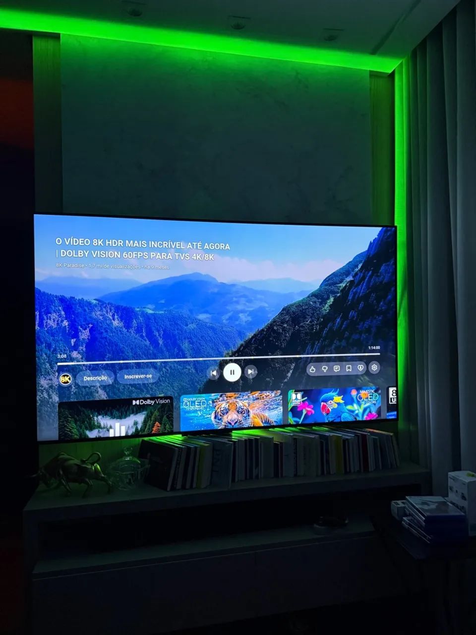 Smart TV Samsung 70 polegadas 4K Ultrafina - Impecável - Foto 3