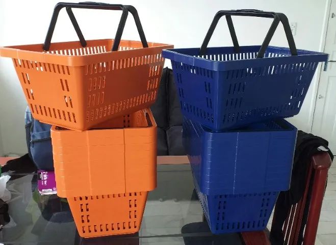 CESTA PLASTICA CESTINHA SUPERMERCADO MERCADINHO FARMACIA - Foto 3