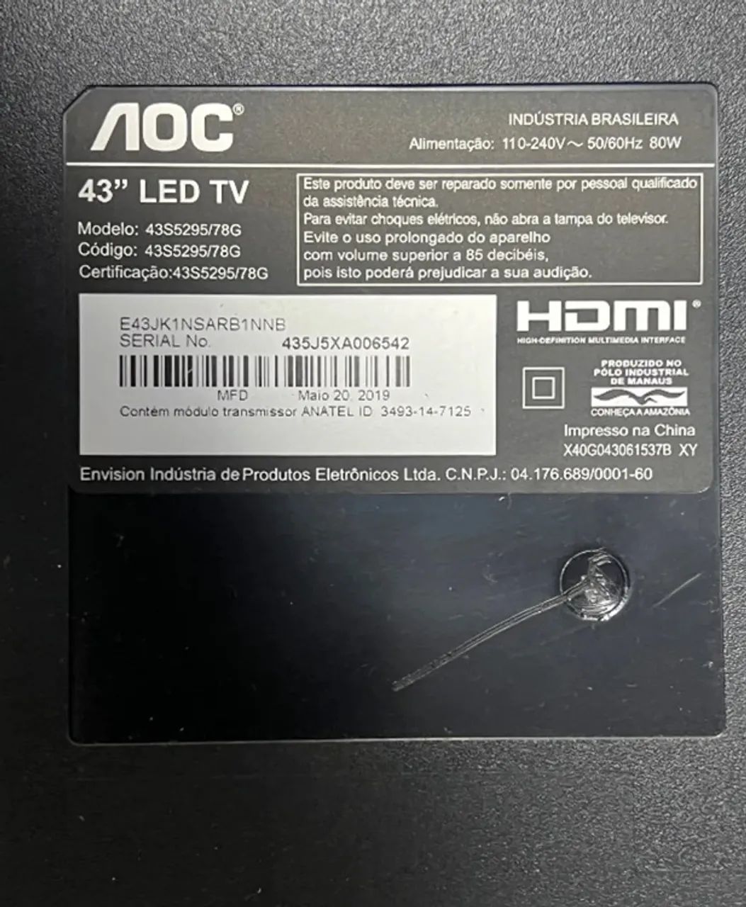 Smart tv Aoc 43 polegadas  - Foto 4