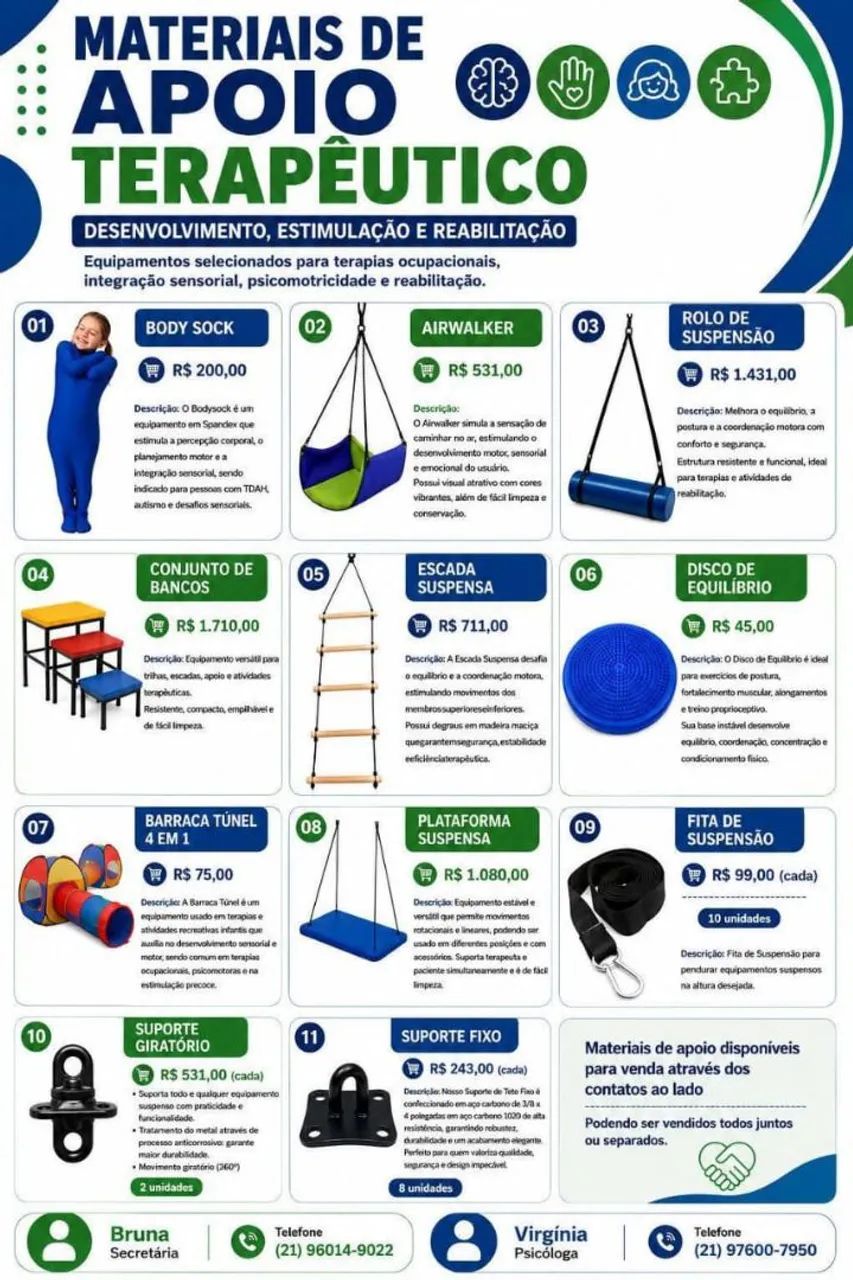 Materiais de Apoio Terapêutico 