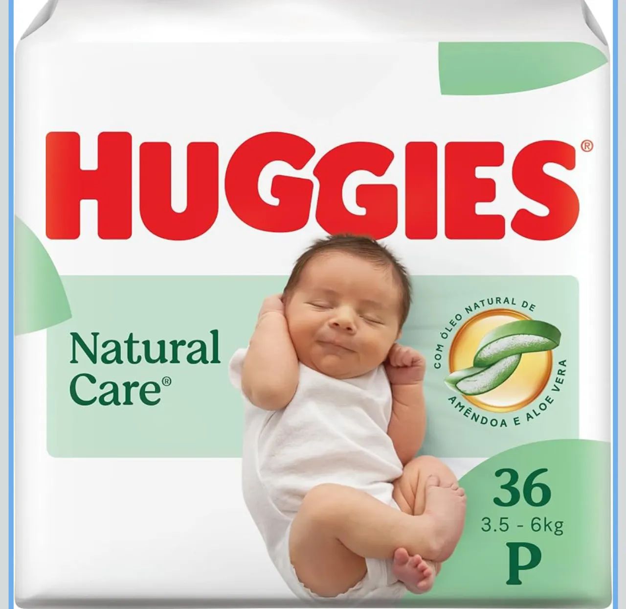 Fralda Huggies natural care 