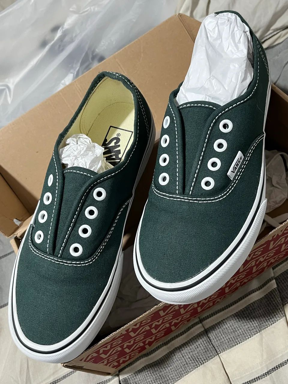Tênis vans verde escuro authentic original  - Foto 4