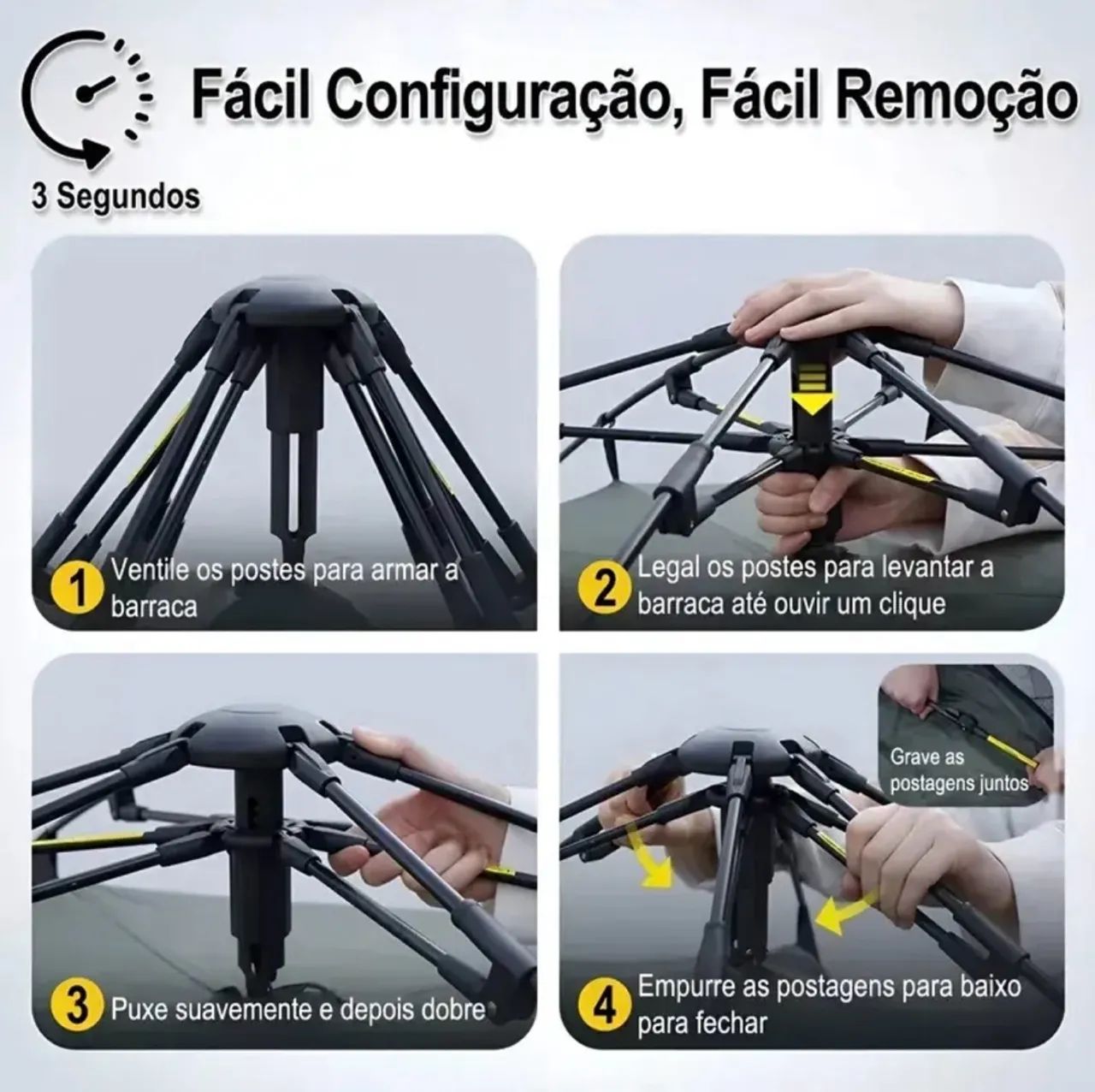 BARRACA AUTOMÁTICA 4/5 PESSOAS - Foto 2