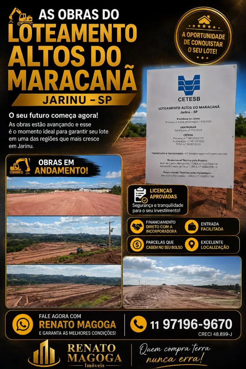 Lançamento Imobiliário em Jarinu