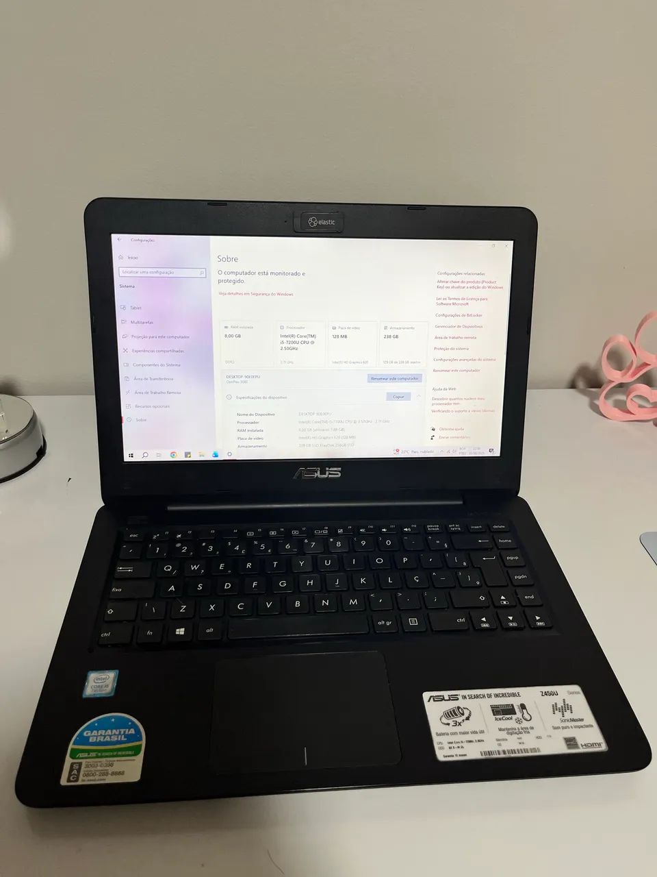 Vendo notebook Asus - Foto 2