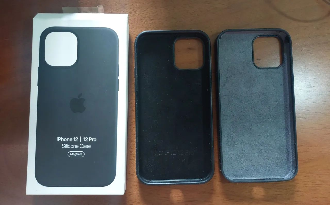 2 capinhas de silicone pretas para Iphone 12/12 Pro - Foto 2