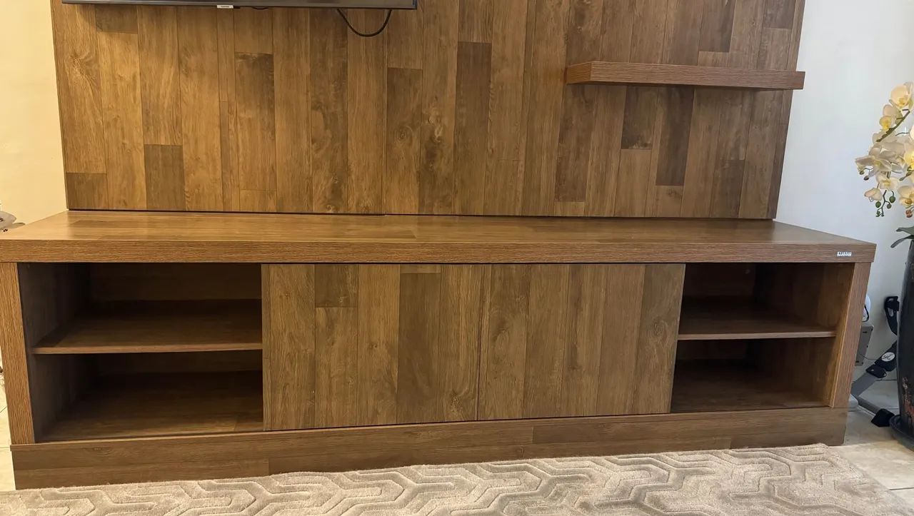 Rack rustic amadeirado 229x60x45 seminovo  - Foto 3