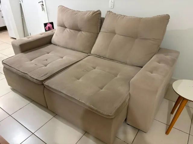 Sofá retrátil e reclinável  lugares - Foto 3