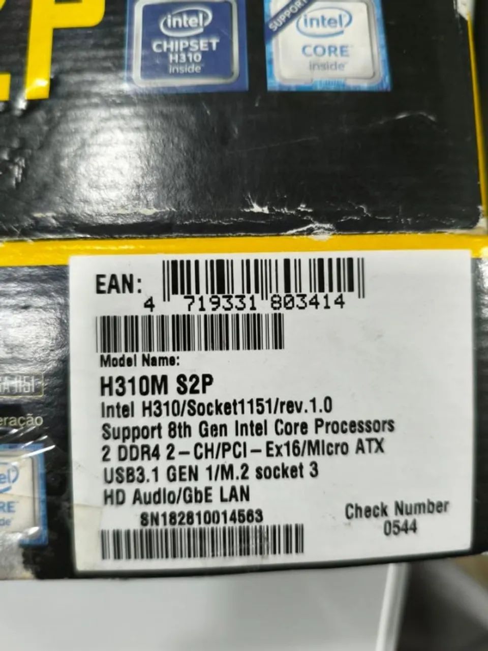 I3 8100 + H310M S2P REV 1.0 Gigabyte - Foto 3
