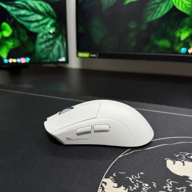 Mouse Gamer RS7 Branco 3 Modos Bluetooth, 2.4G e Cabo USB - Foto 4
