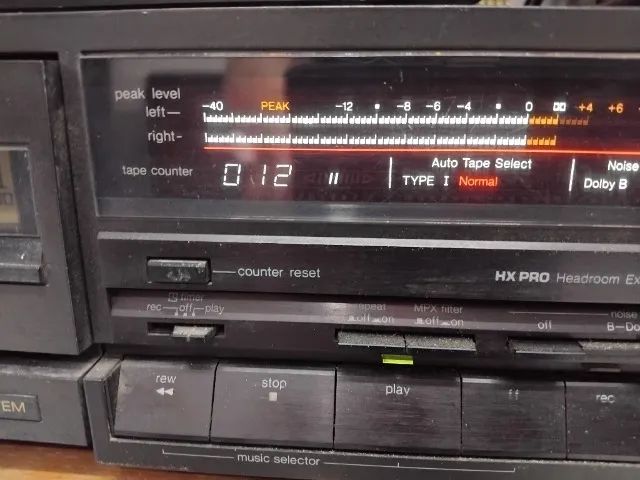 Tape Deck Technics RS-B905 três cabeças para reparo