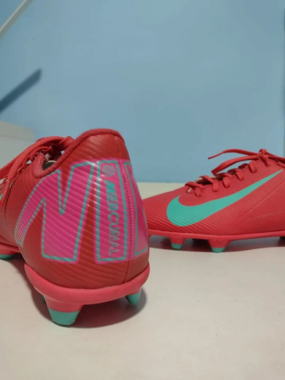 Chuteira Campo Nike Mercurial Vapor 16 Club Masculina Laranja - Foto 6