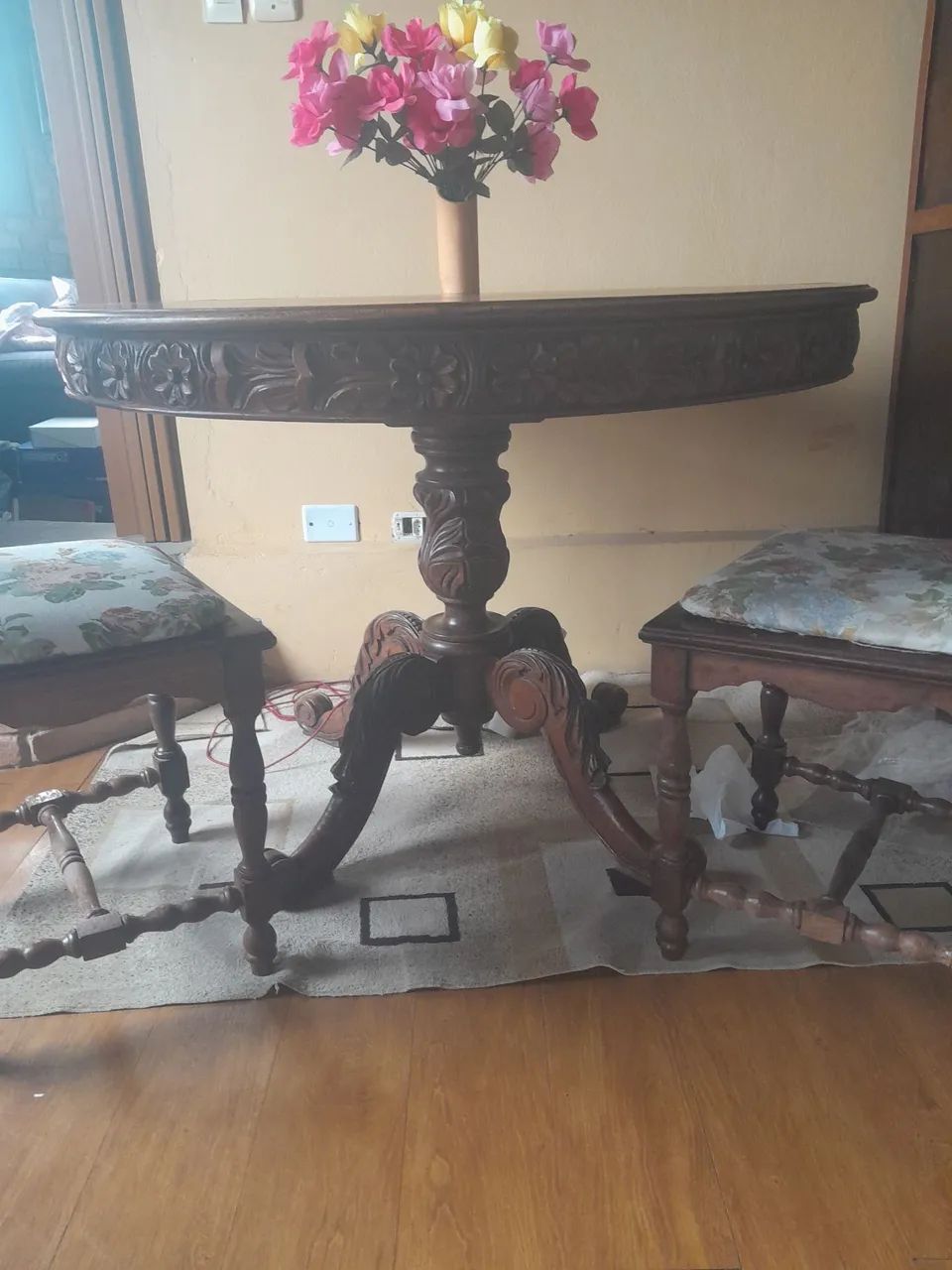 Mesa colonial madeiras maciça  - Foto 2